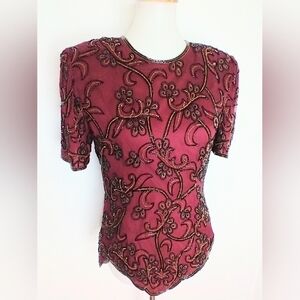VINTAGE STENAY BEADED TOP